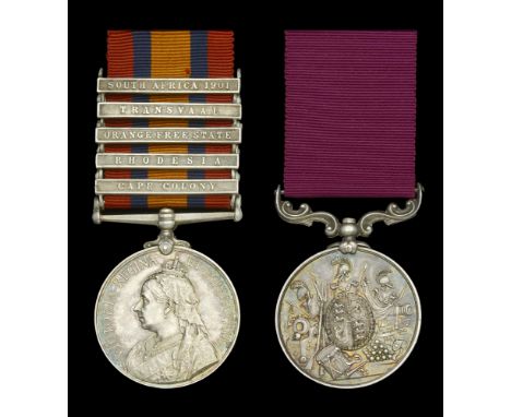 Pair: Staff Sergeant Major J. Mahon, Imperial Yeomanry, late Norfolk Regiment, who was killed in action at the Battle of Grow