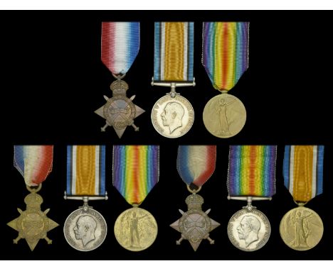 Three: Private A. Crossland, Oxfordshire and Buckinghamshire Light Infantry 1914-15 Star (17967 Pte. A. Crossland. Oxf: & Buc