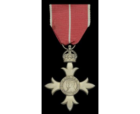 A Second War M.B.E. awarded to Lieutenant H. Rogers, Royal Naval Reserve  The Most Excellent Order of the British Empire, M.B