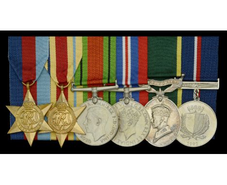 Six: Staff-Sergeant T. R. Cowan, Royal Electrical and Mechanical Engineers  1939-45 Star; Africa Star; Defence and War Medals
