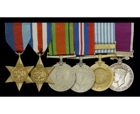 Six: Major R. Davey, Royal Electrical and Mechanical Engineers  1939-45 Star; France and Germany Star; Defence and War Medals
