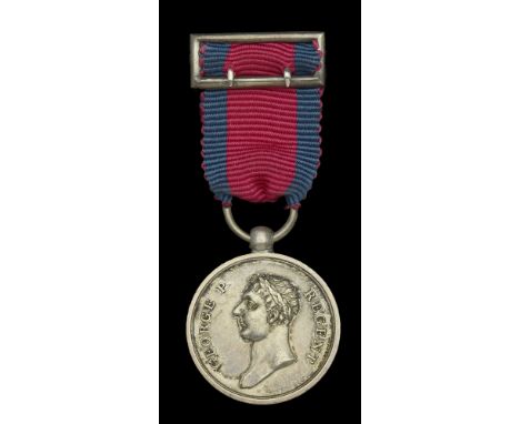 Waterloo 1815, 21.5mm, silver, with ball and small ring suspension, of contemporary manufacture, with contemporary top silver