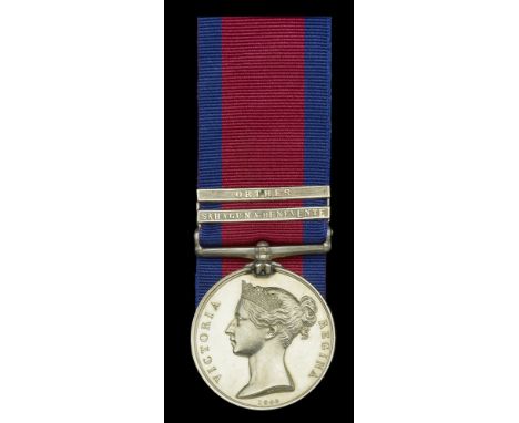 Military General Service 1793-1814, 2 clasps, Sahagun & Benevente, Orthes (J. Mountenoy, 7th Hussars.) extremely fine  £1,200