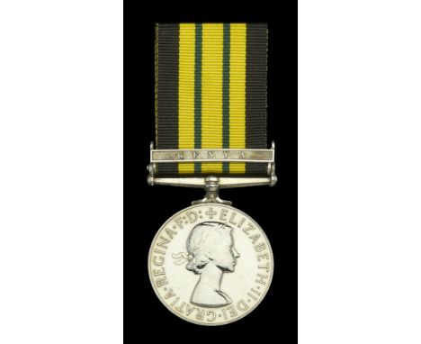 A scarce A.G.S. Kenya medal awarded to Chief Inspector (Reserve) W. N. McKenzie, Kenya Police Air Wing, late Warrant Officer 