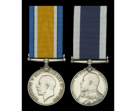 Pair: Petty Officer A. R. Tuffin, Royal Navy, who was killed when H.M.S. Duchess of Montrose was sunk on 18 March 1917  Briti