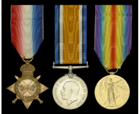 Three: Corporal J. G. McCrohan, Royal Marine Light Infantry  1914-15 Star (Po.6318 Pt. J. G. Mc.Crohan, R.M.L.I.); British Wa