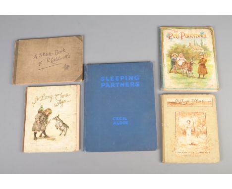 A small collection of antique books to include Out of Town by F.E Weatherly &amp; Linnie Watt, A Long Time Ago retold by Mrs.