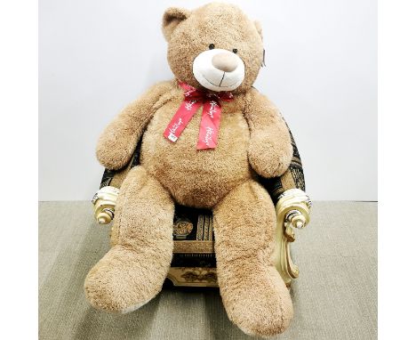 A large Hamleys 'Bakewell' teddy bear, L. 130cm.