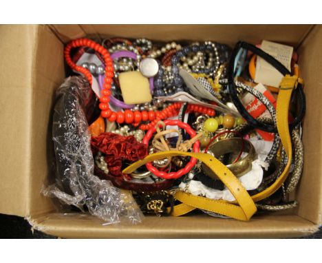 A very large box of costume jewellery.