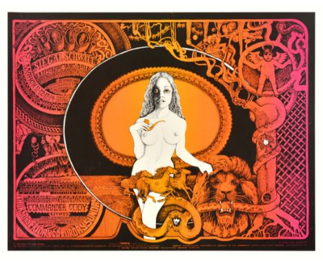 Original vintage music advertising poster Bill Graham presents in San Francisco - Siegal Schwall, Wishbone Ash, The Sons of C