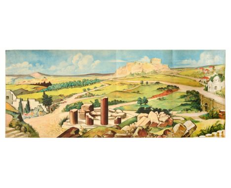 Original vintage World War Two poster - issued by the War Office and intended for rifle shooting directional training. Medite