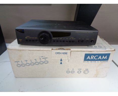 A boxed Arcam alfa 10 integrated amplifier (continental wiring)