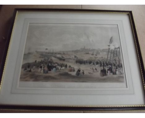 "Penzance from Chyandour." fine hand col lithograph occasion of the royal visit 1840's drawn by Stockdale & Picken, approx 16