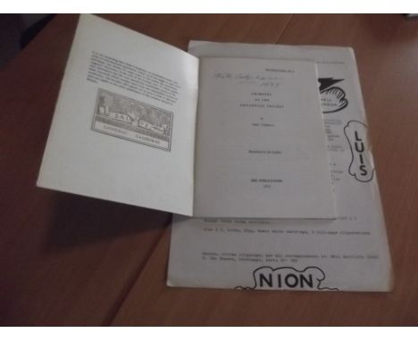 ITHELL COLQUHOUN. "Grimoire of the Entangled Thicket." signed inserted leaflet, orig wps, 8vo 1973 vg.