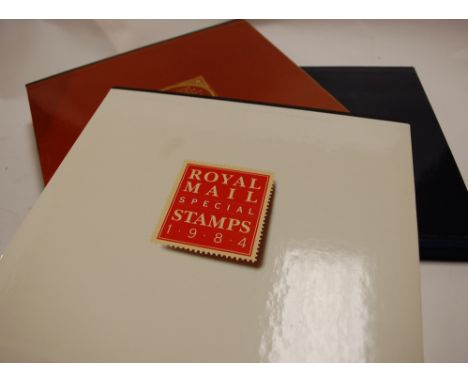 Eleven Royal Mail special stamp albums and contents dating from the mid 80s onwards