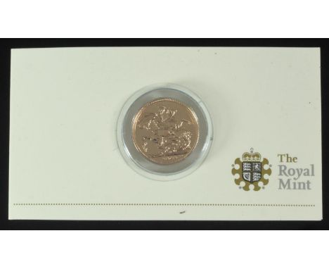 A 2009 gold sovereign, brilliant uncirculated, fourth portrait, original packaging 