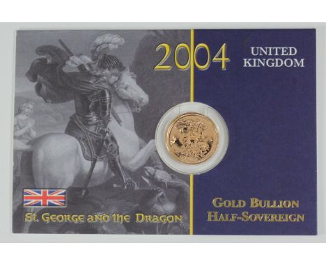 A 2004 half-sovereign, brilliant uncirculated, fourth portrait 