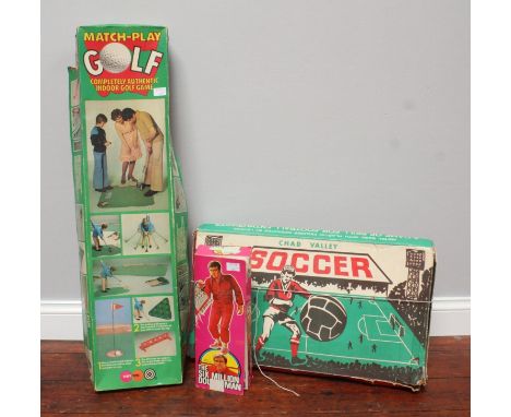 A Denys Fisher 'The Six Million Dollar Man' Colonel Steve Austin action figure, in original box, together with a Marx Toys Ma