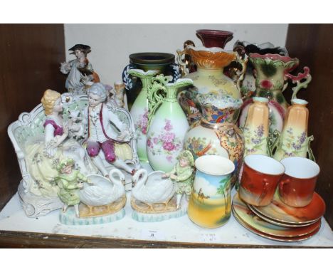 SECTION 8.  Various Victorian and later ceramic vases and figures 