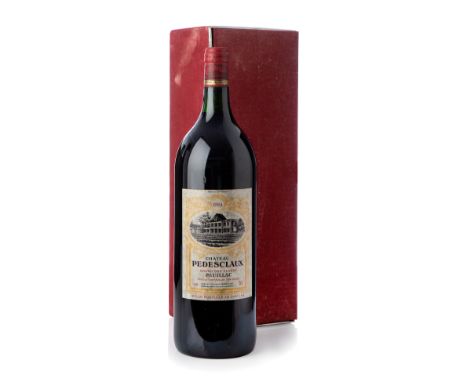 Magnum bottle of Château Pédesclaux, Grand Cru 1994, Pauillac, France.Category: red wine.Preserved box.1.5 L.Level: B-C.From 