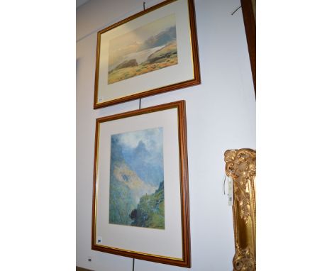 A colour print, after Alfred Heaton Cooper - "Pillar Rock, Ennerdale"; and another after William Heaton Cooper - "Ullswater F