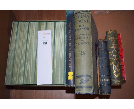 Folio Society set of novels, by Charlotte Emily and Anne Bronte; Lorna Doone; Hartley Colliery Accident 1862; Burns Poetry; W