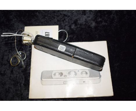 A Minox C sub-miniature camera, with owner's manual.