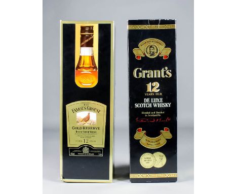 Six one litre bottles of Bell's Old Scotch Whisky (43% proof), three one litre bottles of Grand Marnier Liqueur (40% proof), 