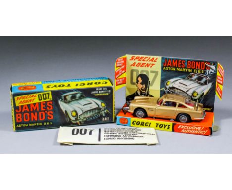 A Corgi 261 Diecast James Bond's Aston Martin DB5, complete with secret instructions pack (sealed) (near mint and boxed)