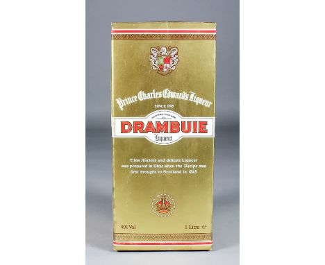 Eleven one litre bottles of Drambuie Scotch Liqueur (40% proof)