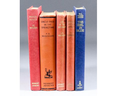 P.G. Wodehouse - A collection of books, including - "The Girl in Blue", published by Barrie & Jenkins, London (one blue cloth