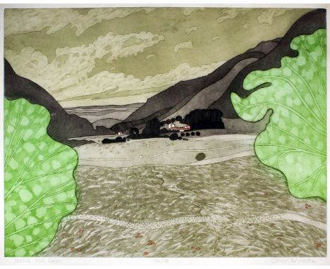 ***John Brunsdon (1933-2014) - Two limited edition coloured prints - "Welsh Hill Farm" and "Evening Light on the Gower", each