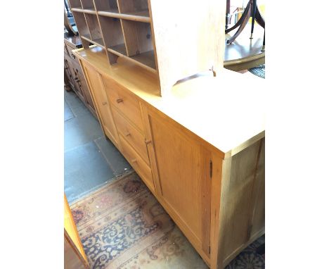 A modern light oak sideboard 