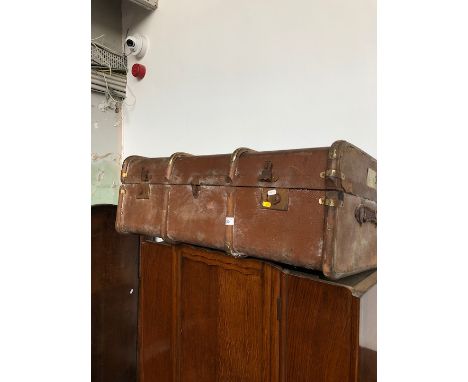 A vintage travel trunk 