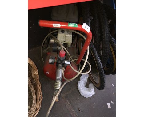 A petrol engine air compressor 