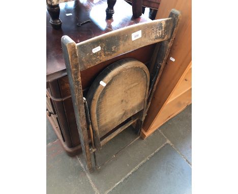A vintage folding chair 