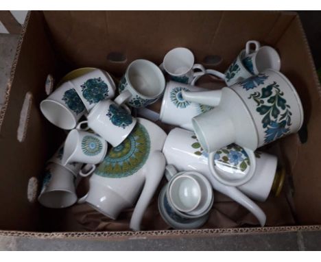 Box of mixed pottery including midwinter 