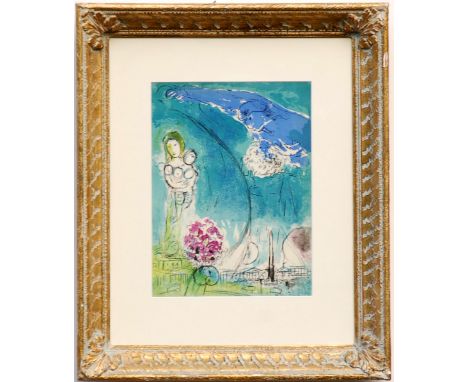MARC CHAGALL, 'Place de la Concorde', original colour lithograph, 1952, Moulot ref: M.84, printed by Mourlot, 35cm x 26cm, fr