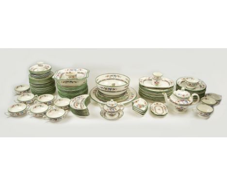 SPODE 'CHINESE ROSE' PART DINNER SERVICE. (116 Pieces) (with faults)