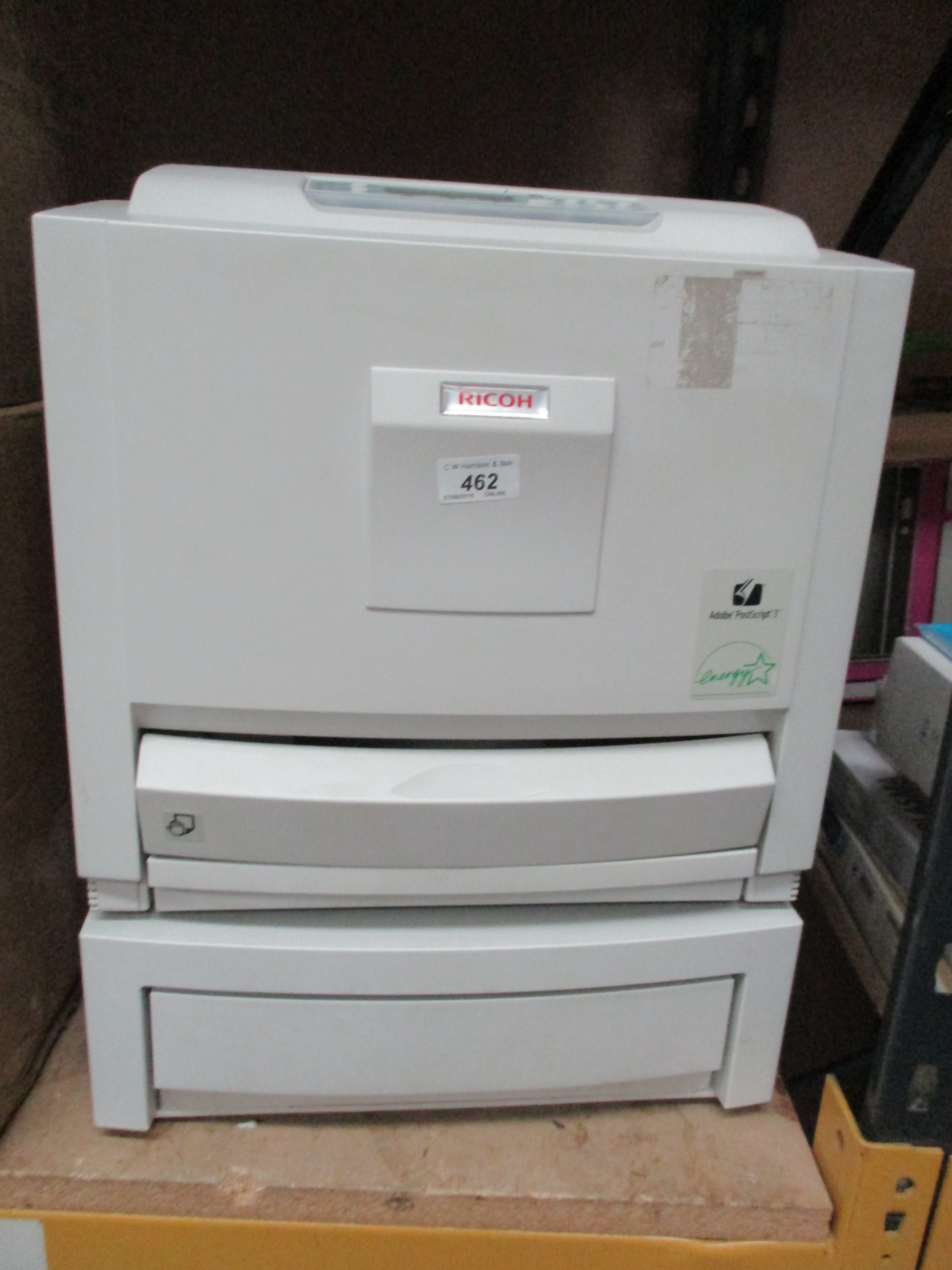 Lot 462  Ricoh CL3500DN printer  240v