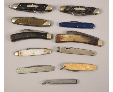 A Collection of Eleven Vintage Penknives, Multitool Knife, Pipe Knives etc 