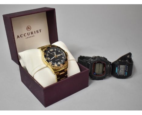 Three Vintage Gents Watches to Include Casio, Avia and Accurist 