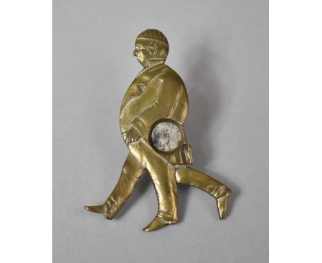 A Vintage Novelty Metal Souvenir Cheroot Cutter in the Form of a Three Legged Man, 5cm high 