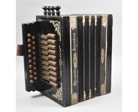 A Vintage German Mastertone Squeeze Box, 28cm Wide 