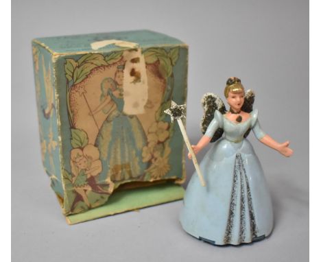 A Vintage Novelty Mechanical Fairy Queen, Model no.9/16, Given Christmas 1953, with Original Box but Box Worn and With Loss 