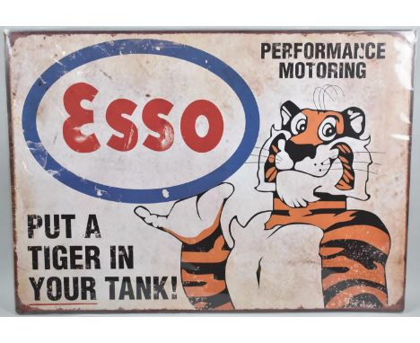 A Reproduction Advertising Sign for ESSO,74x50cm 