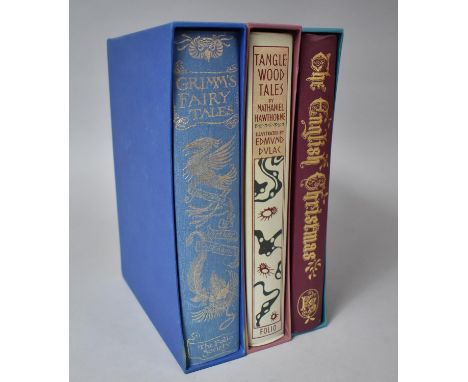 Three Folio Books, Grimm's Fairy Tales, Tanglewood Tales and the English Christmas 