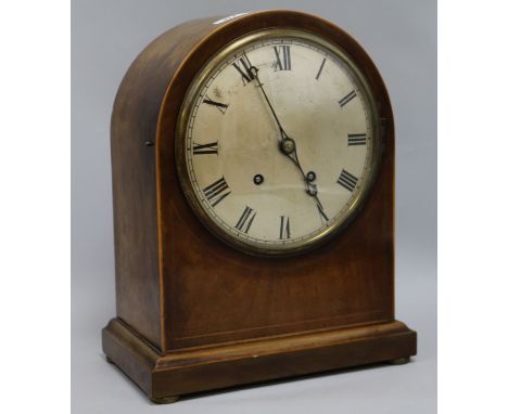 An Edwardian arched mantel clock