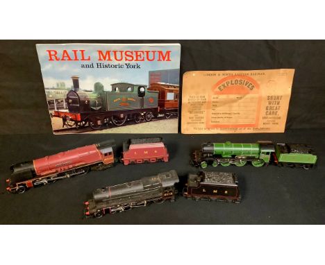 OO Gauge unboxed locomotives and tenders including Hornby 4-6-0 ?Tottenham Hotspur? locomotive and six wheel tender, L.N.E.R.