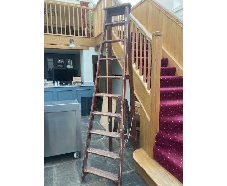 A large step ladder;  another**This lot is located at Cressbrook Hall, SK17 8SY;  Collection is strictly by appointment only;